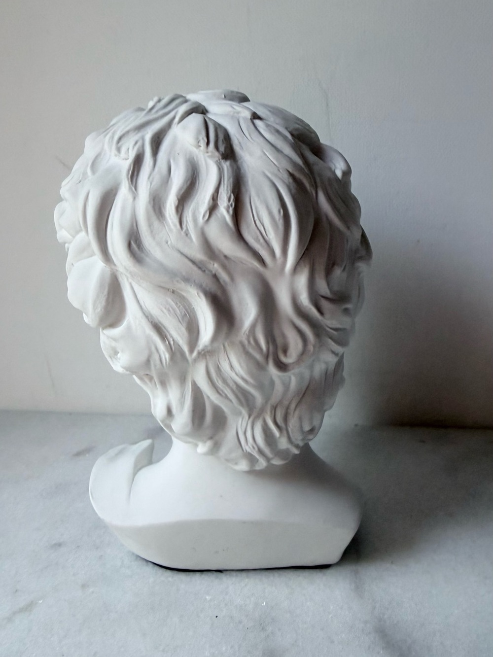 David Classical Marble David head Bust Sculpture - Picture 8 of 12